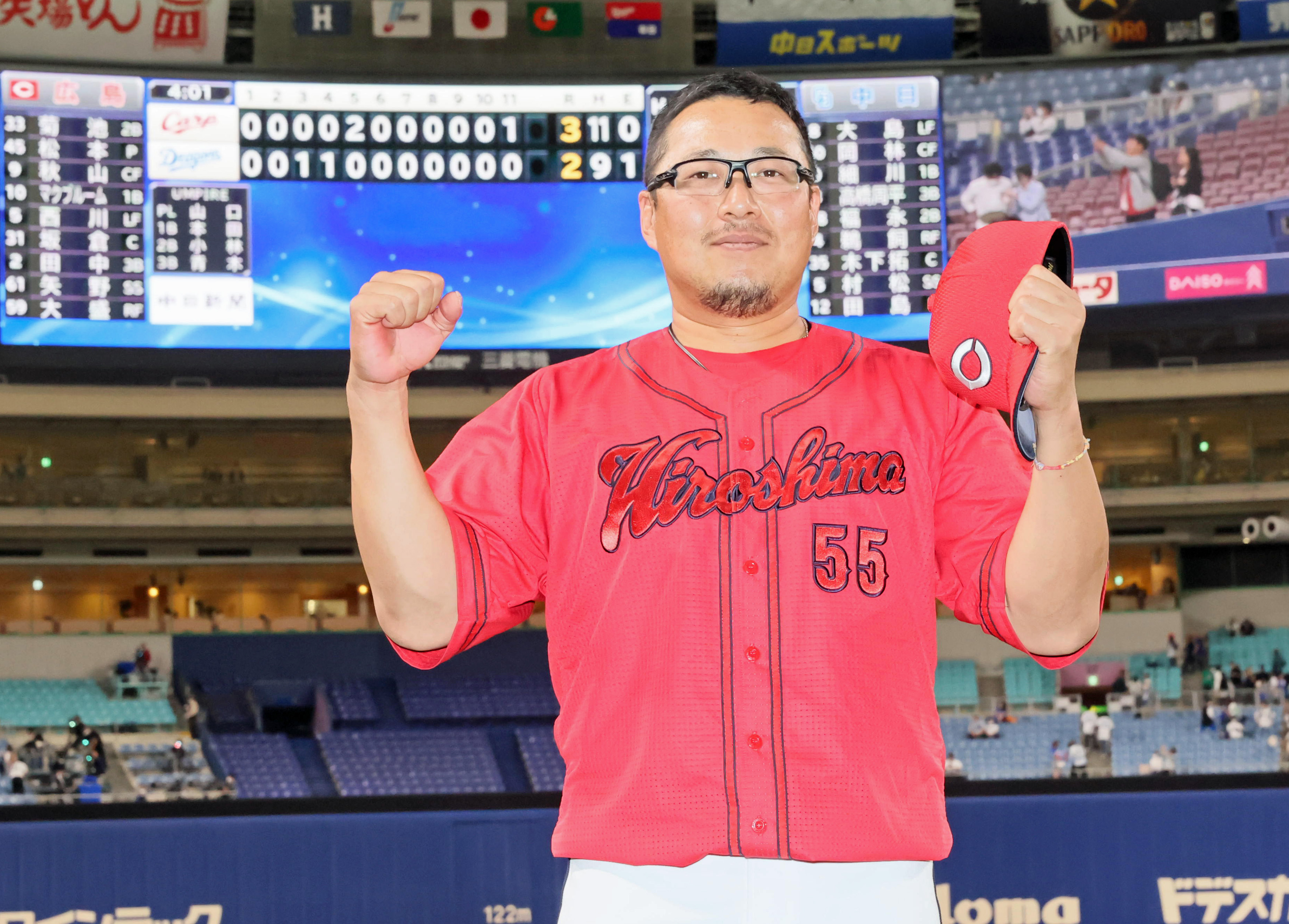 広島、代打・松山が勝ち越し打　延長戦制して３連勝