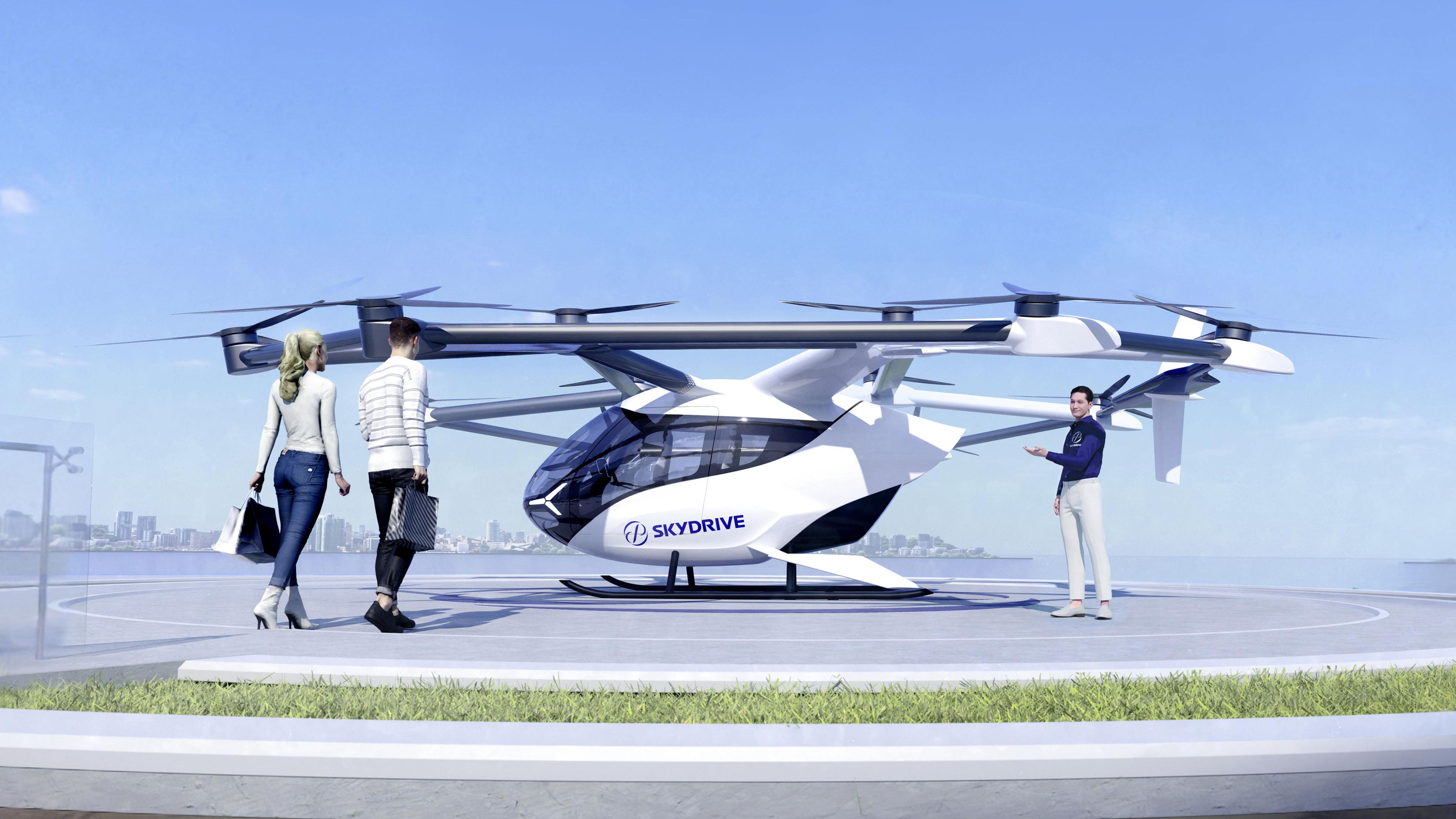 空飛ぶクルマ、大分運航へ 2028年度開業目標にスカイドライブ、九州初