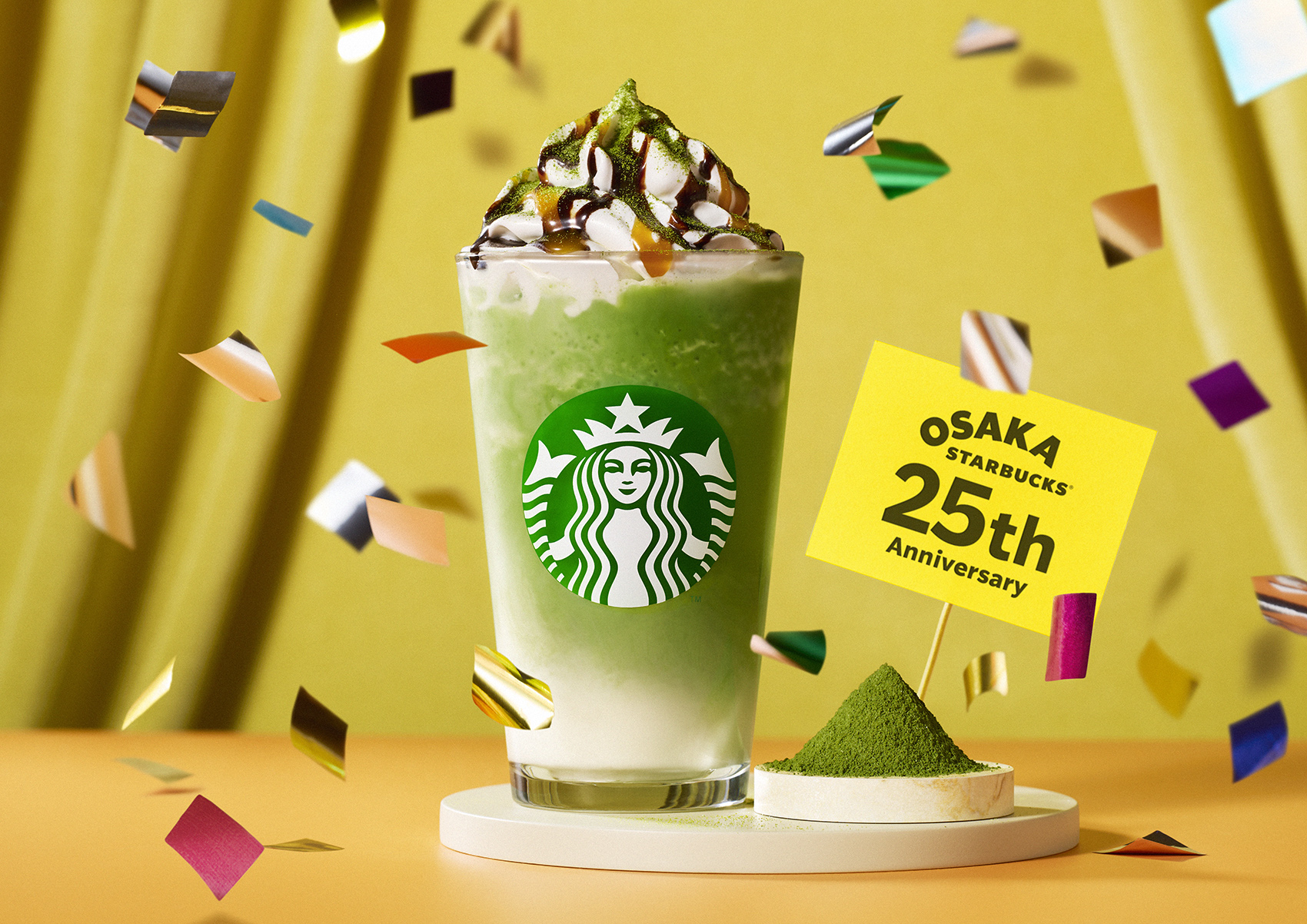 スタバ、大阪限定でめっちゃよくばりなフラペチーノ販売 抹茶