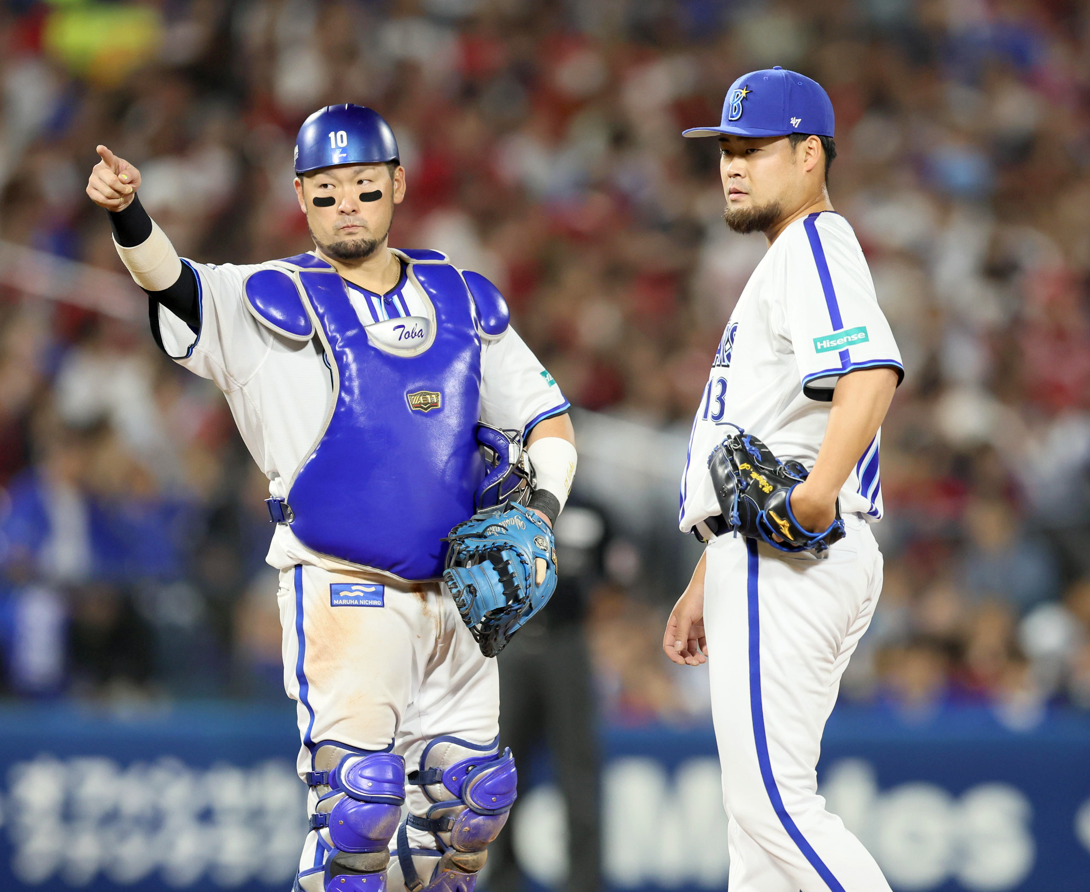 DeNA・戸柱恭孝が見せた〝ファインプレー〟 緊急降板した伊勢の異変を