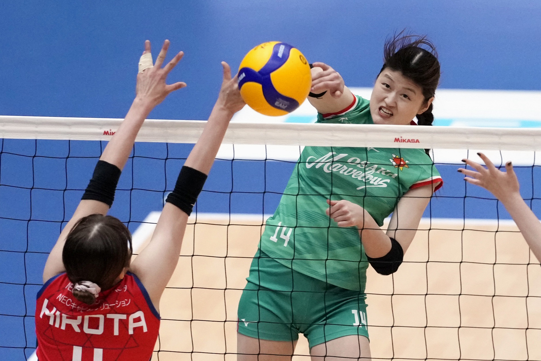 大阪M、NEC川崎下し決勝進出 PFUは先勝 SVリーグ女子準決勝／バレー