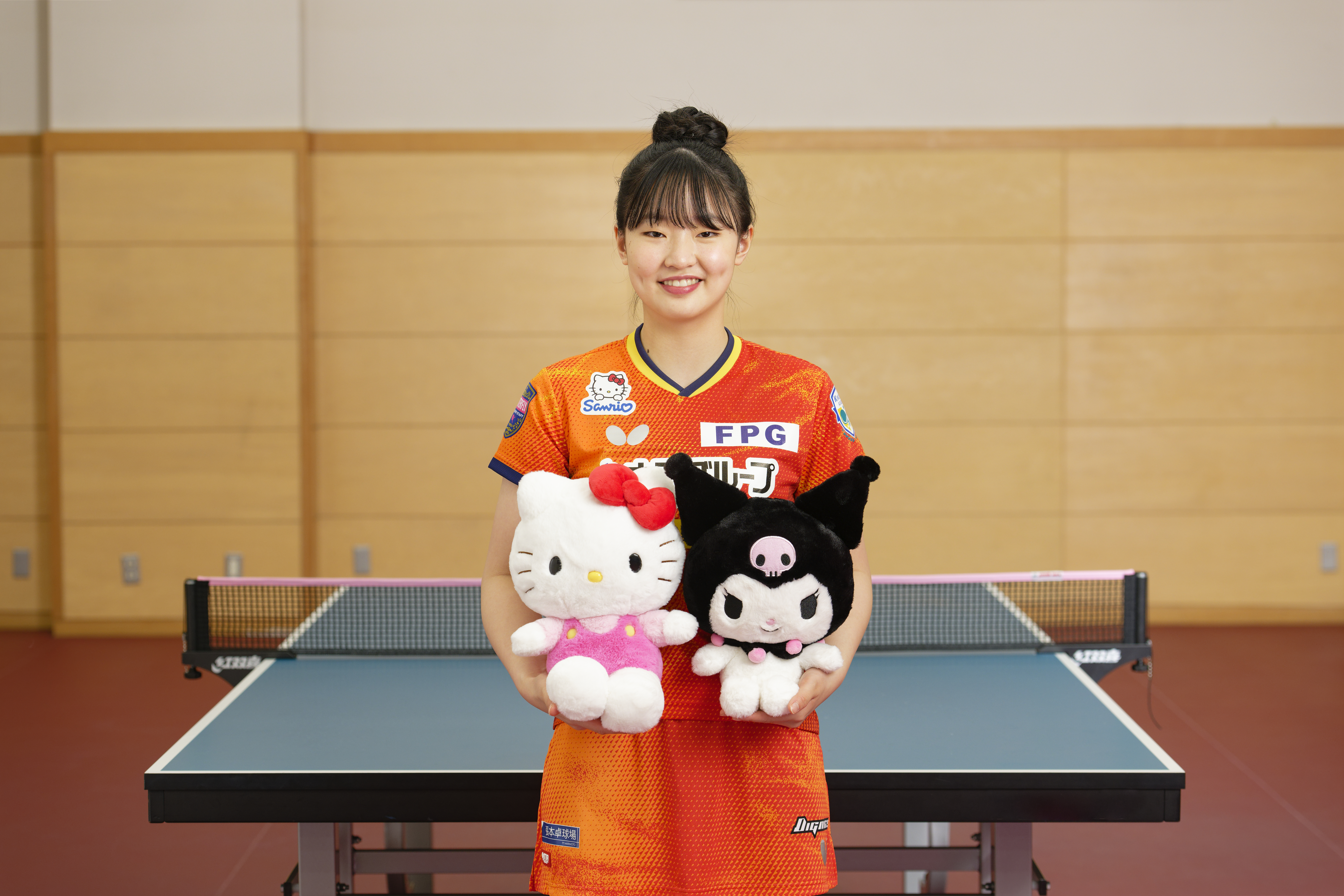 キャラのように愛される選手に」卓球・張本美和さん、サンリオと契約 