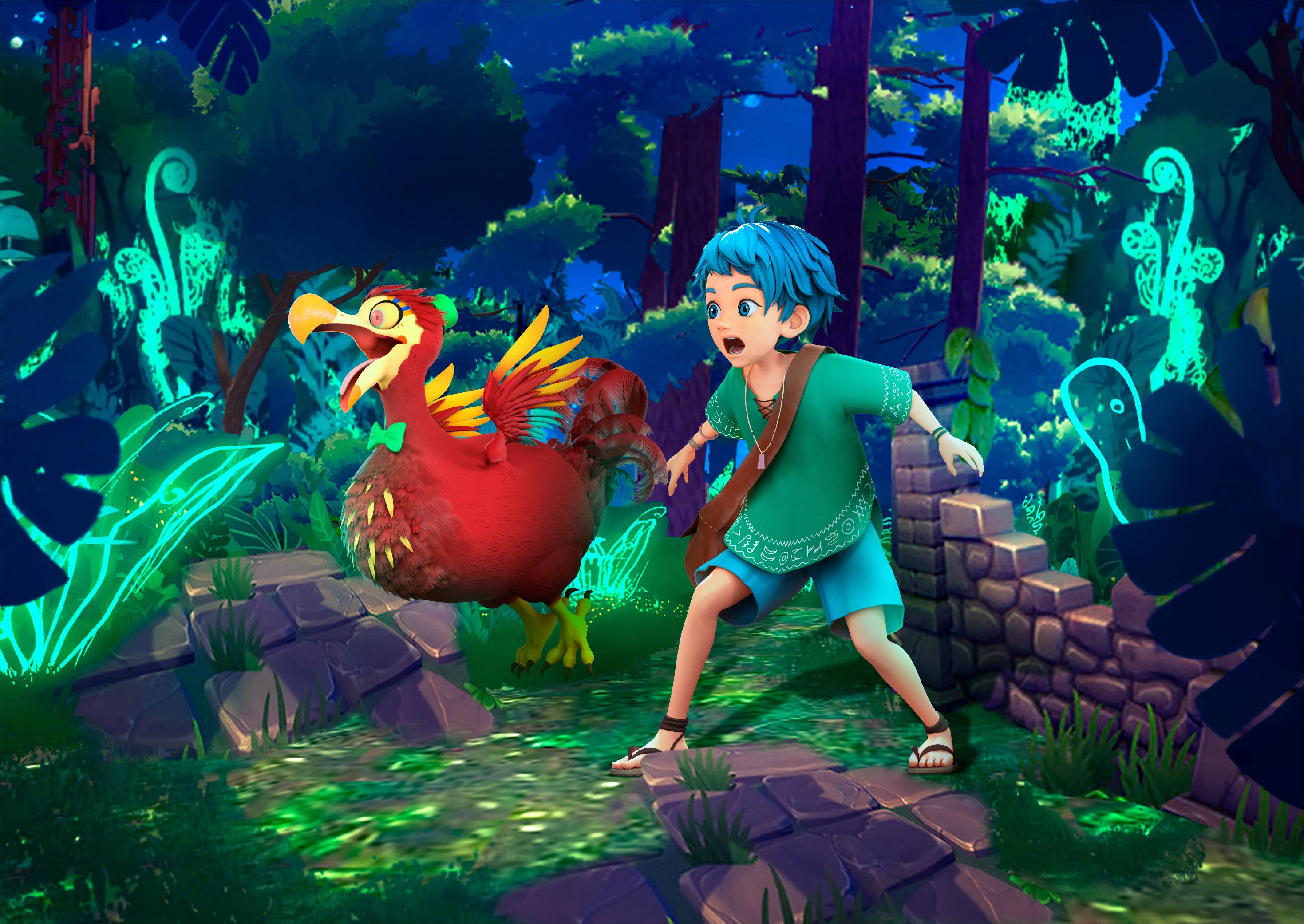万博水上ショー、子供と精霊の物語 声に毛利花さんら サントリーと