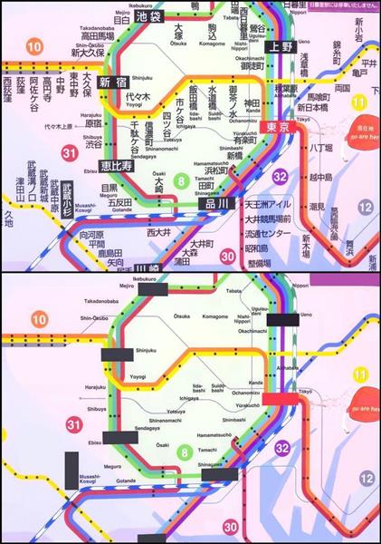 日本の元気】東京駅構内の路線図から日本語を消してみると？ 外国人へ
