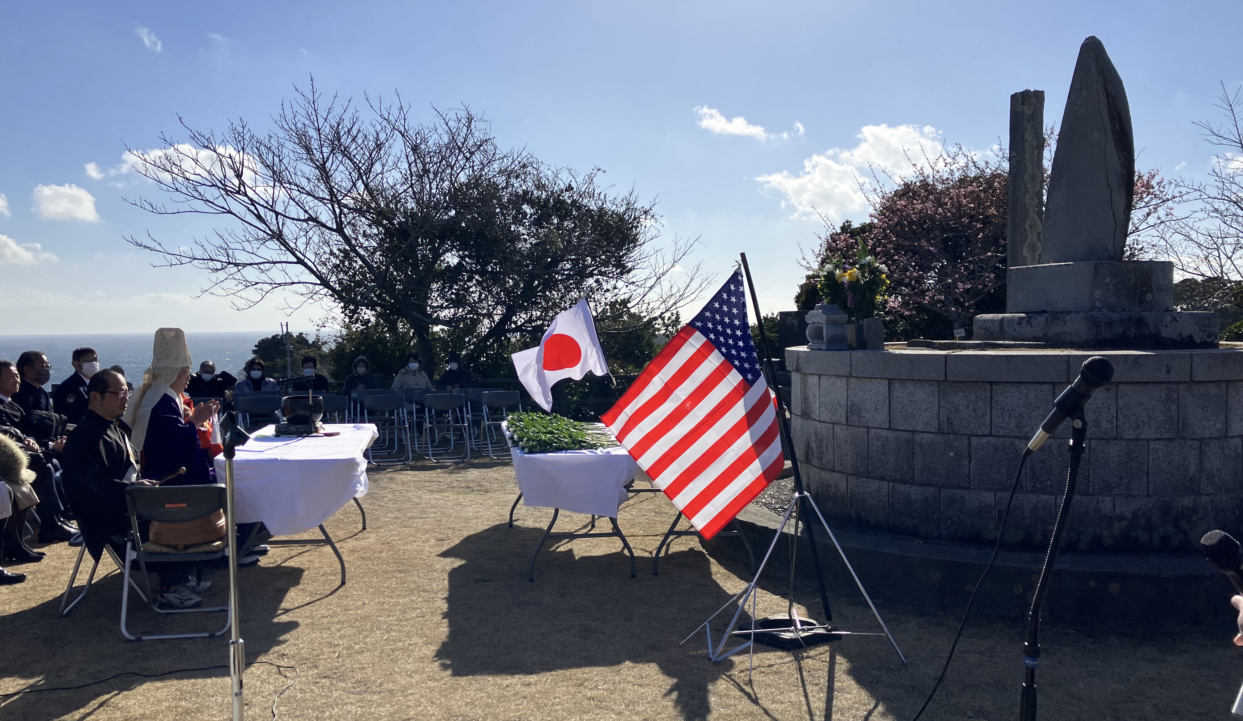 米国の蒸気船「ハーマン号」沈没から155年 千葉・勝浦で日米合同