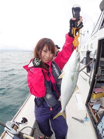 シオだマハタだブリだハマチだぁ ハピソンガール 森田菜月さん ワクワク ドキドキ落とし込み釣り 関西フィッシング サンスポ