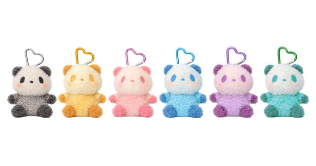 お買いものパンダ　ぬいぐるみ　まとめて お買いものパンダ」がぬいぐるみキーホルダーに 全6色ランダム仕様