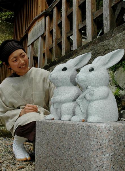 出雲大社境内に林立するウサギ像 因幡の素兎 いくつある 産経ニュース