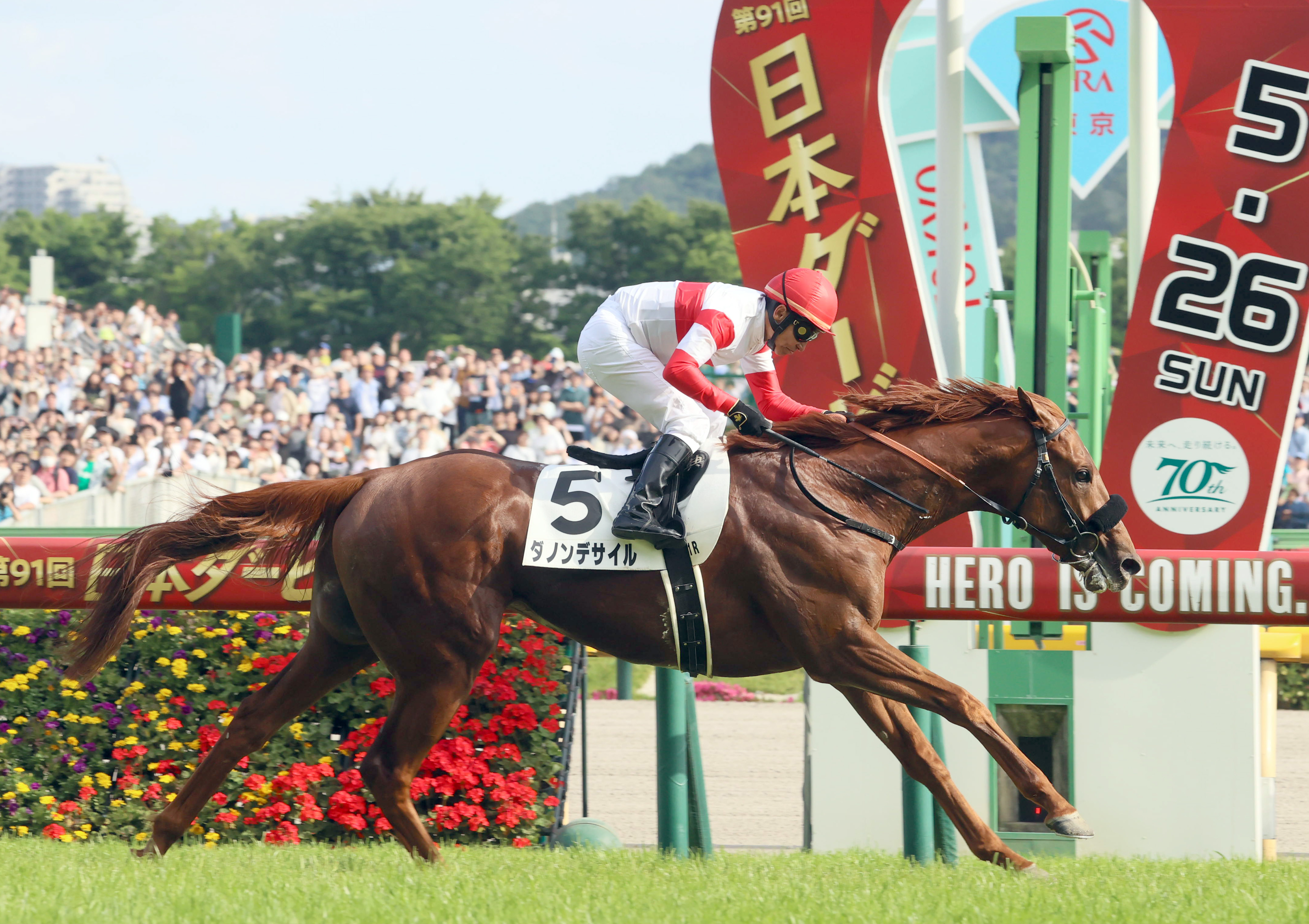 日本ダービー】ダノンデサイルが７９０６頭の頂点に 横山典弘騎手はＧⅠ最年長Ｖ - サンスポZBAT!