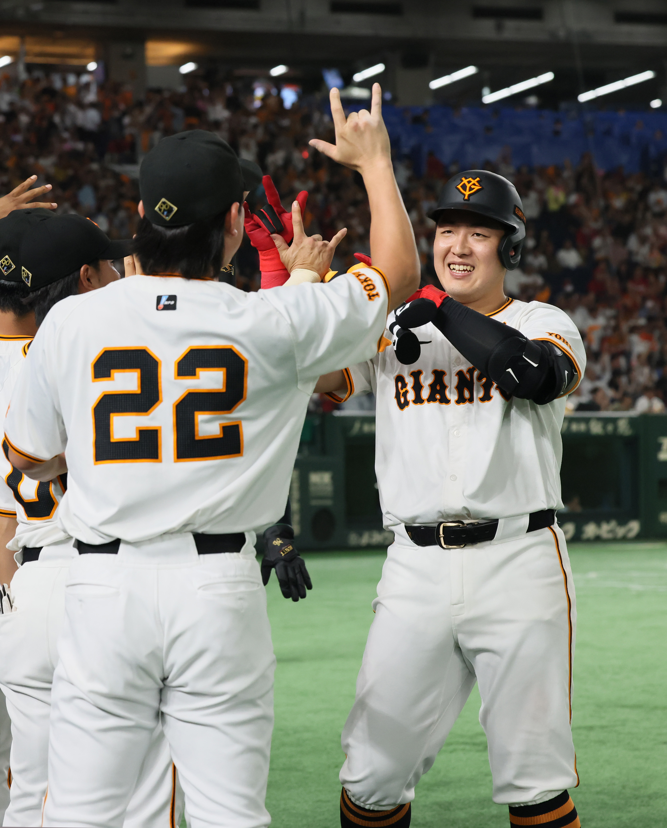 巨人・岡本和真がV20号 ミスター超え！7年連続20本塁打 首位