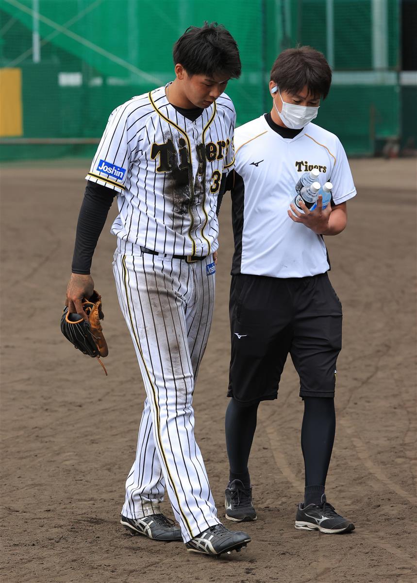 阪神 井上 デスノックで負傷 サンスポ
