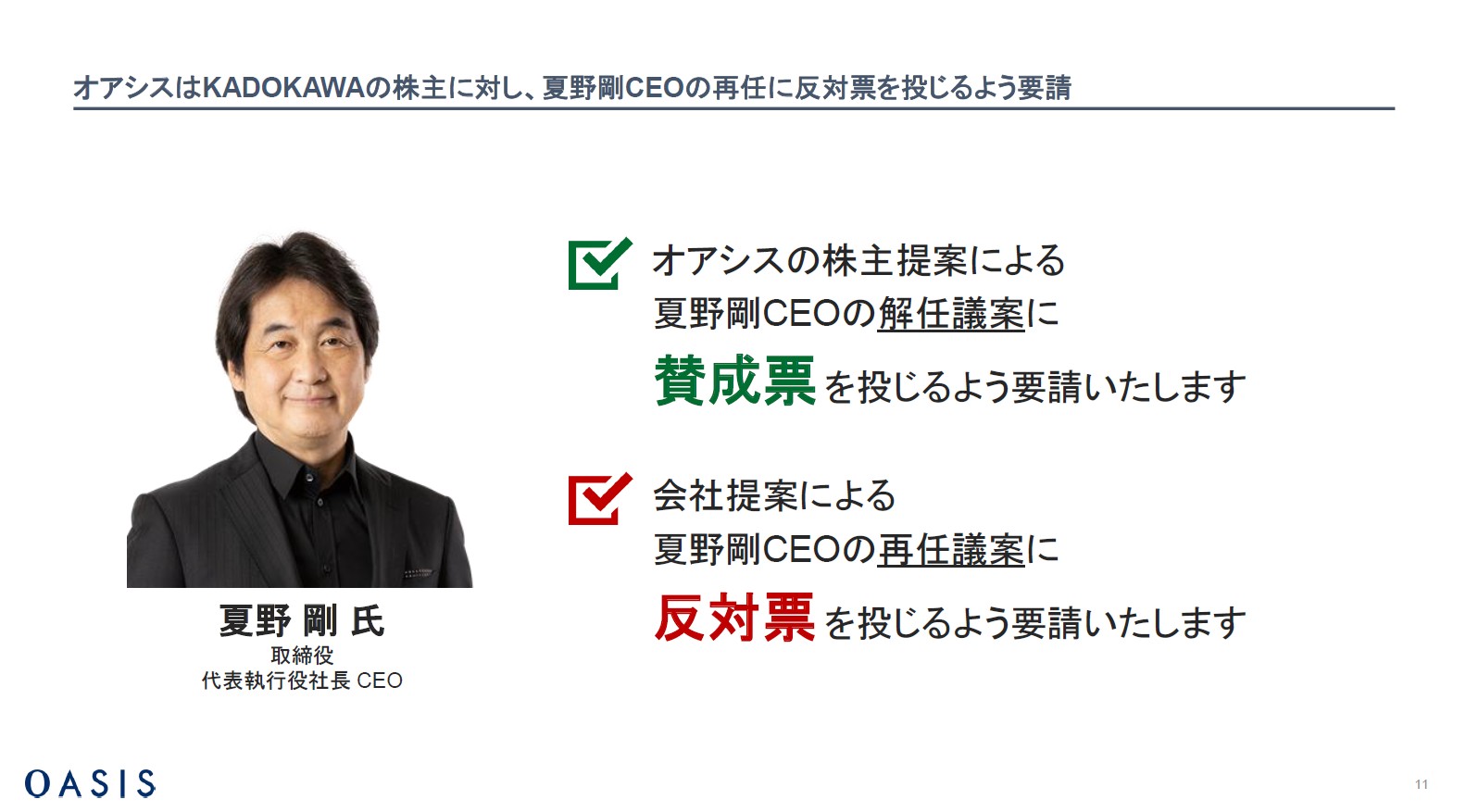 ゲサモリ社長ページ KADOKAWAに物言う株主攻勢、130ページ膨大資料で社長解任呼びかけ