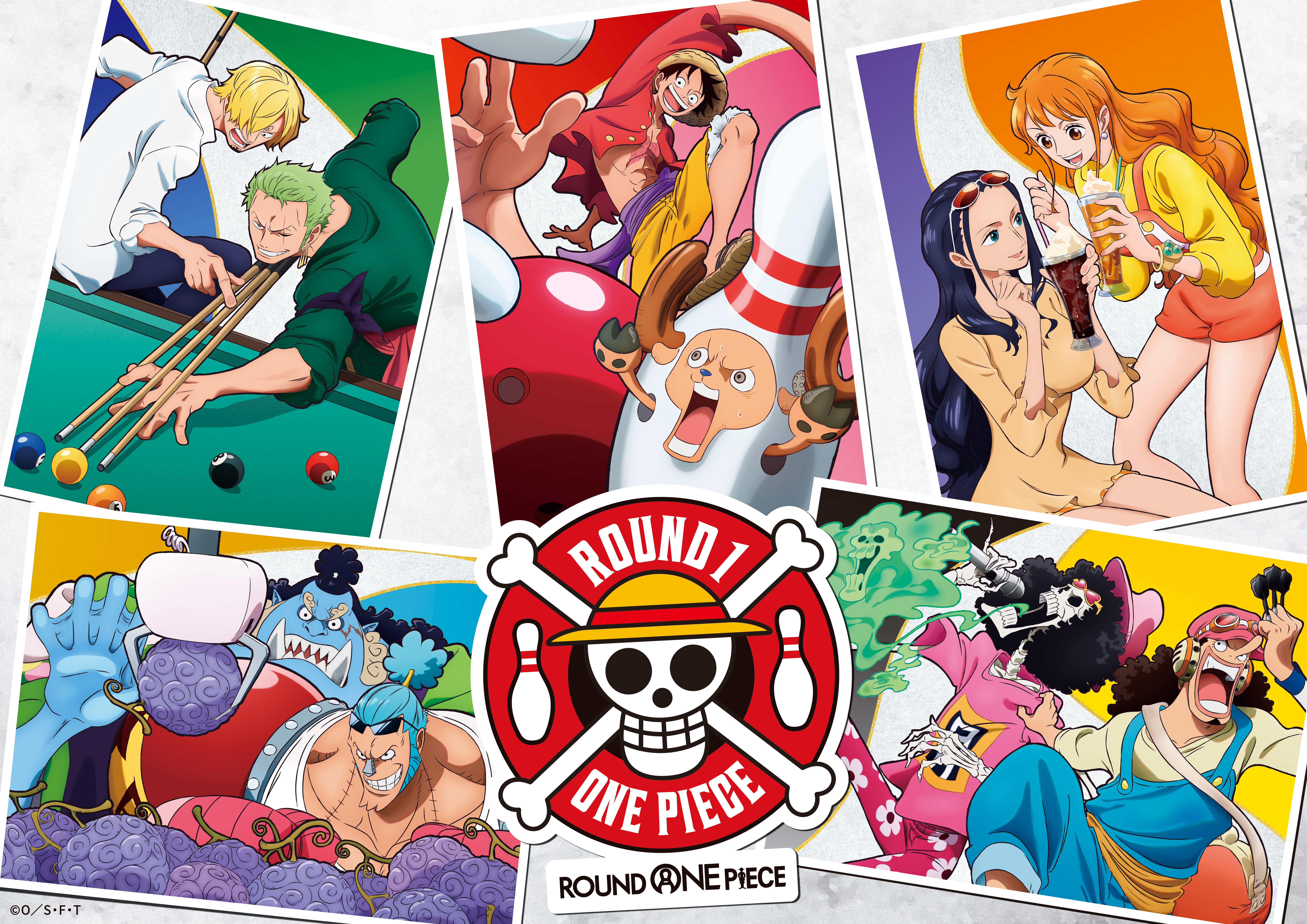 ラウンドワン×「ONE PIECE」日米159店舗で初コラボ 7月18日スタート