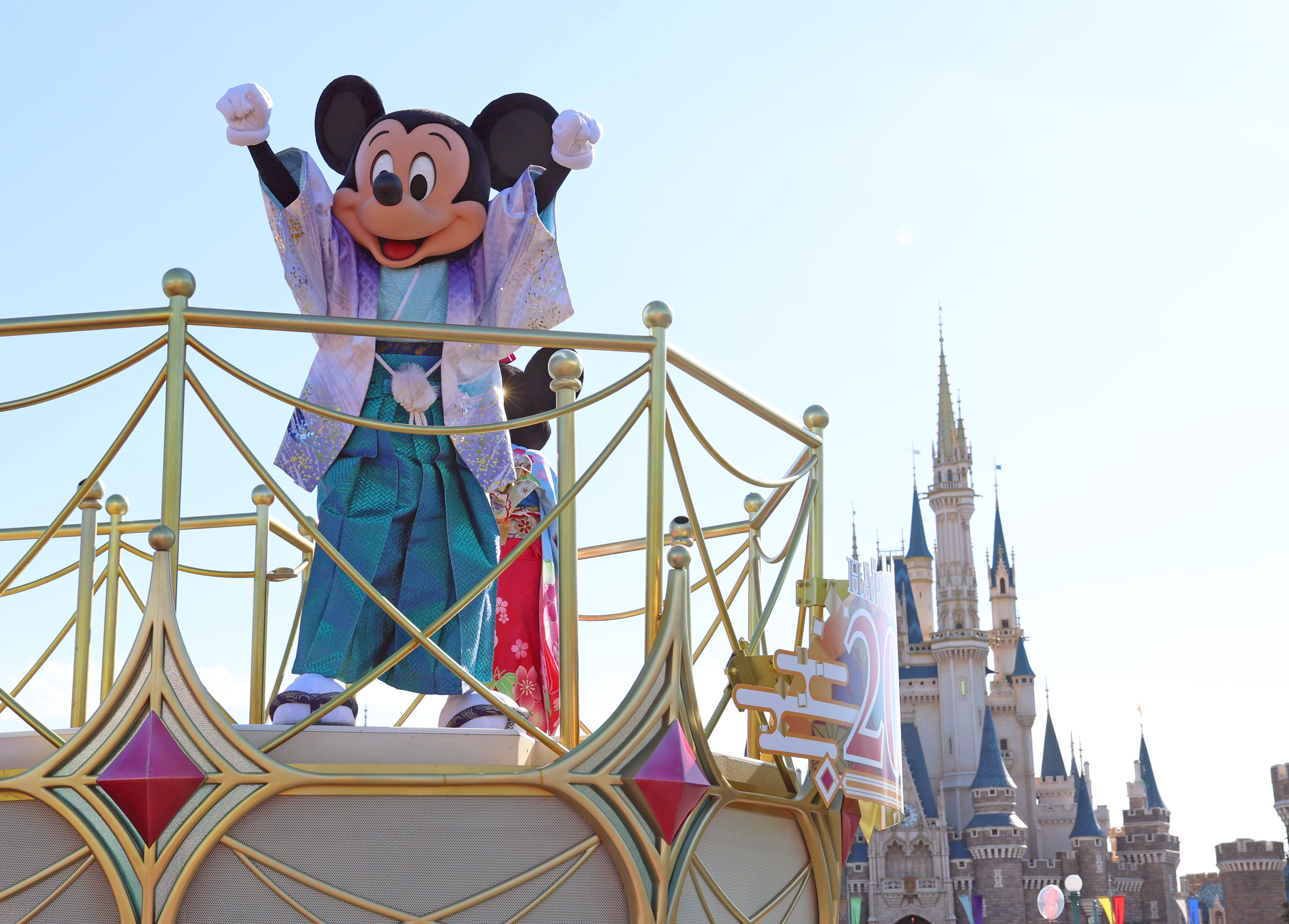 ★東京ディズニーランド　TDL　正月飾り★謹賀新年　熊手　ミッキー＆ミニー★ Yahoo!オークション - 東京ディズニーランド TDL 正月飾り 謹賀新年
