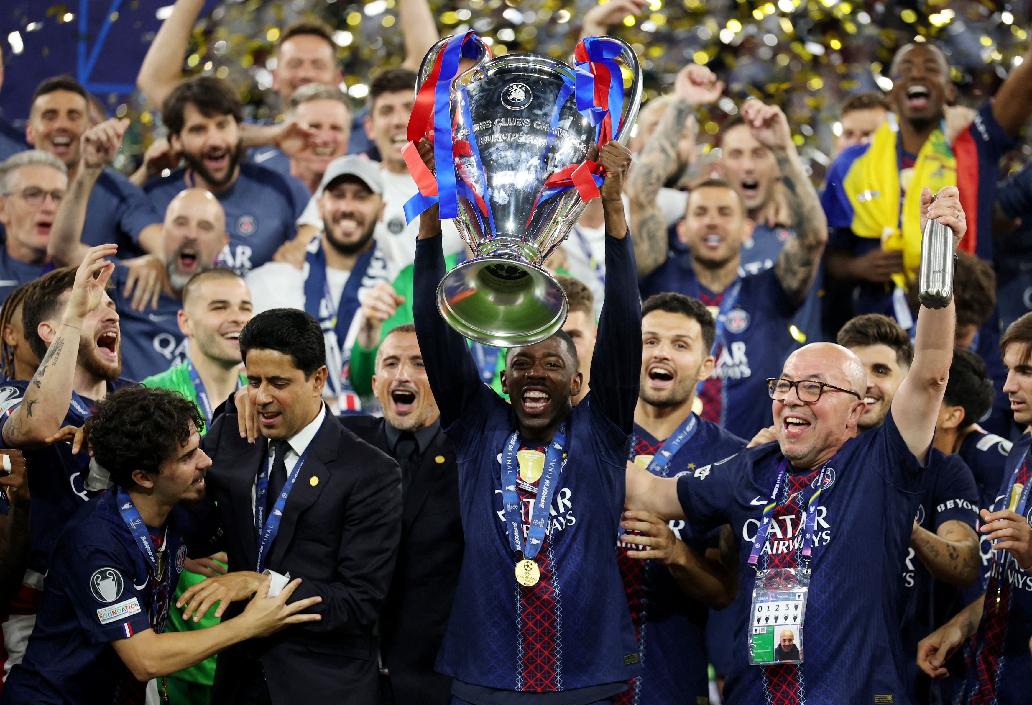 パリSGが2連覇 サッカー欧州チャンピオンズリーグ、決勝でアーセナルに