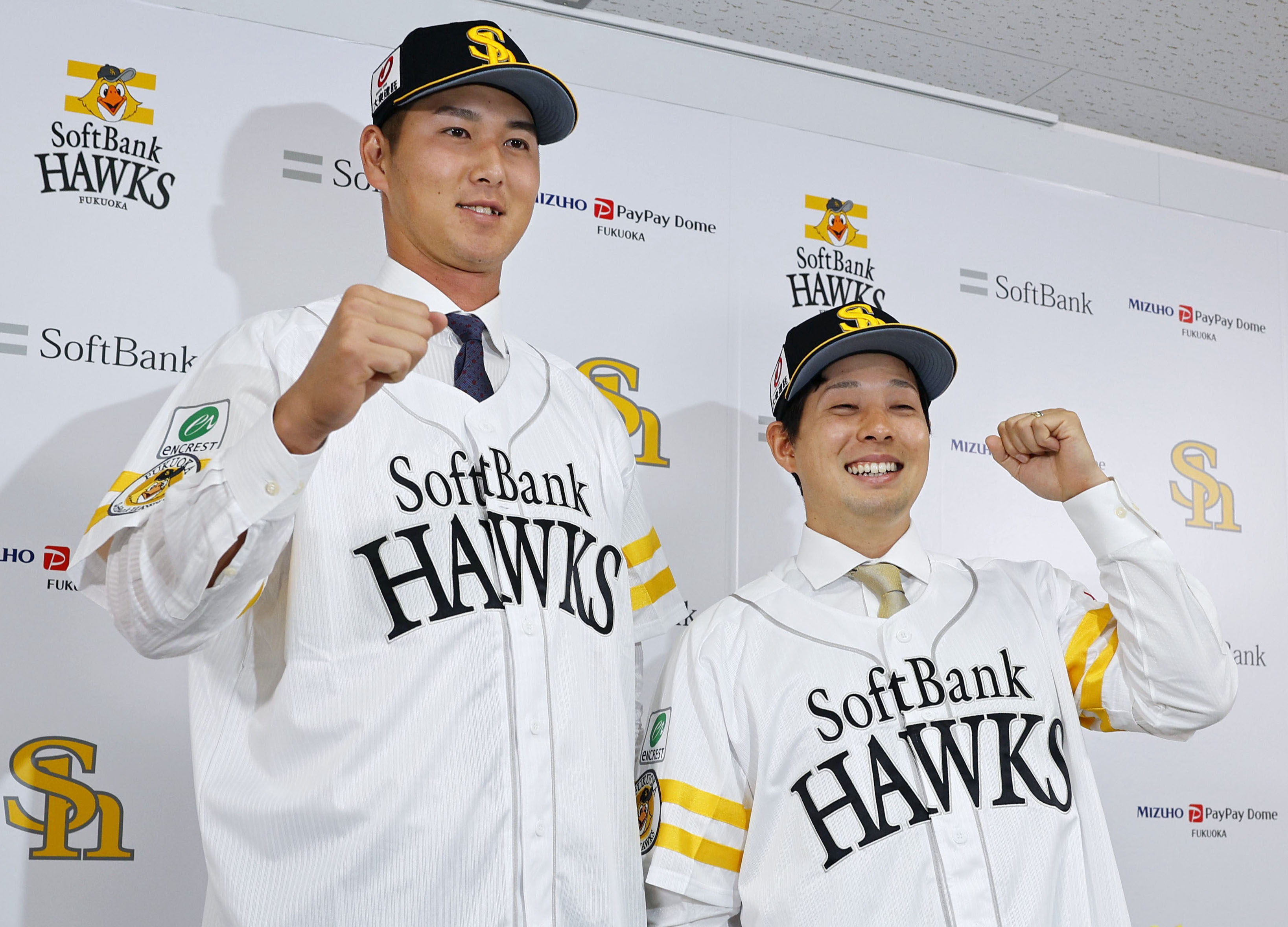 1本打てる打者に」元巨人の秋広優人と大江竜聖が移籍先のソフトバンク