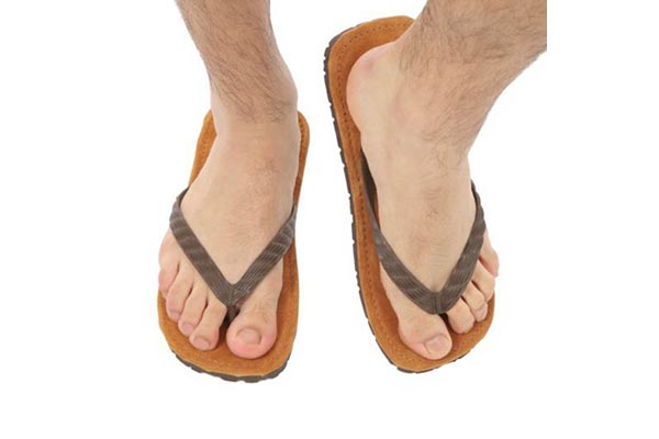 足への衝撃を和らげる 国産（日田）NEW檜サンダル（メンズ/麻の葉）[21