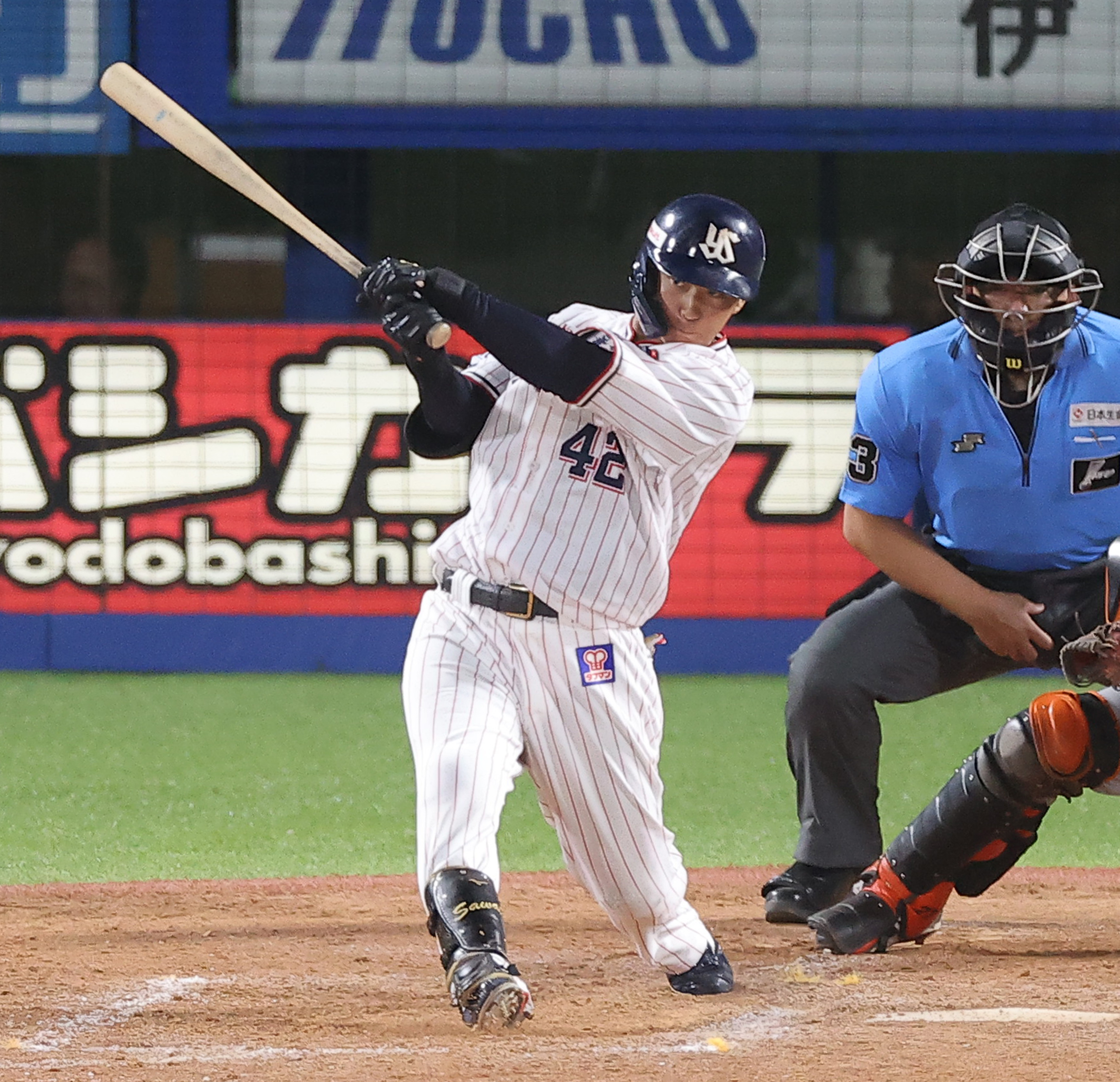 ヤクルト・沢井廉、右膝故障の大けが乗り越え今季初昇格で適時内野安打