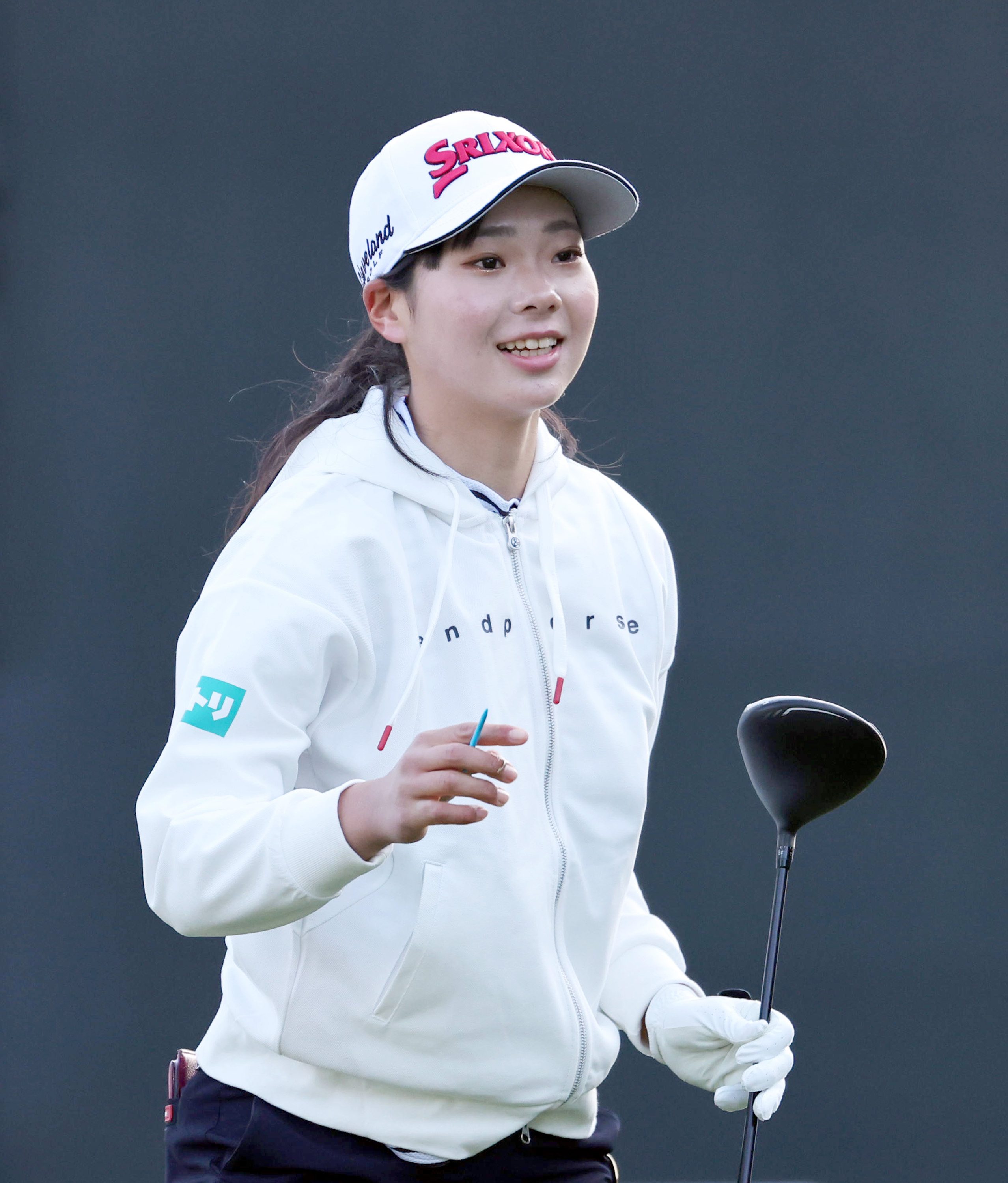 菅楓華選手直筆サイン入りアクサレディースキャップ 菅楓華選手サイン入りアクサレディースキャップ 71で回れて「ホッ