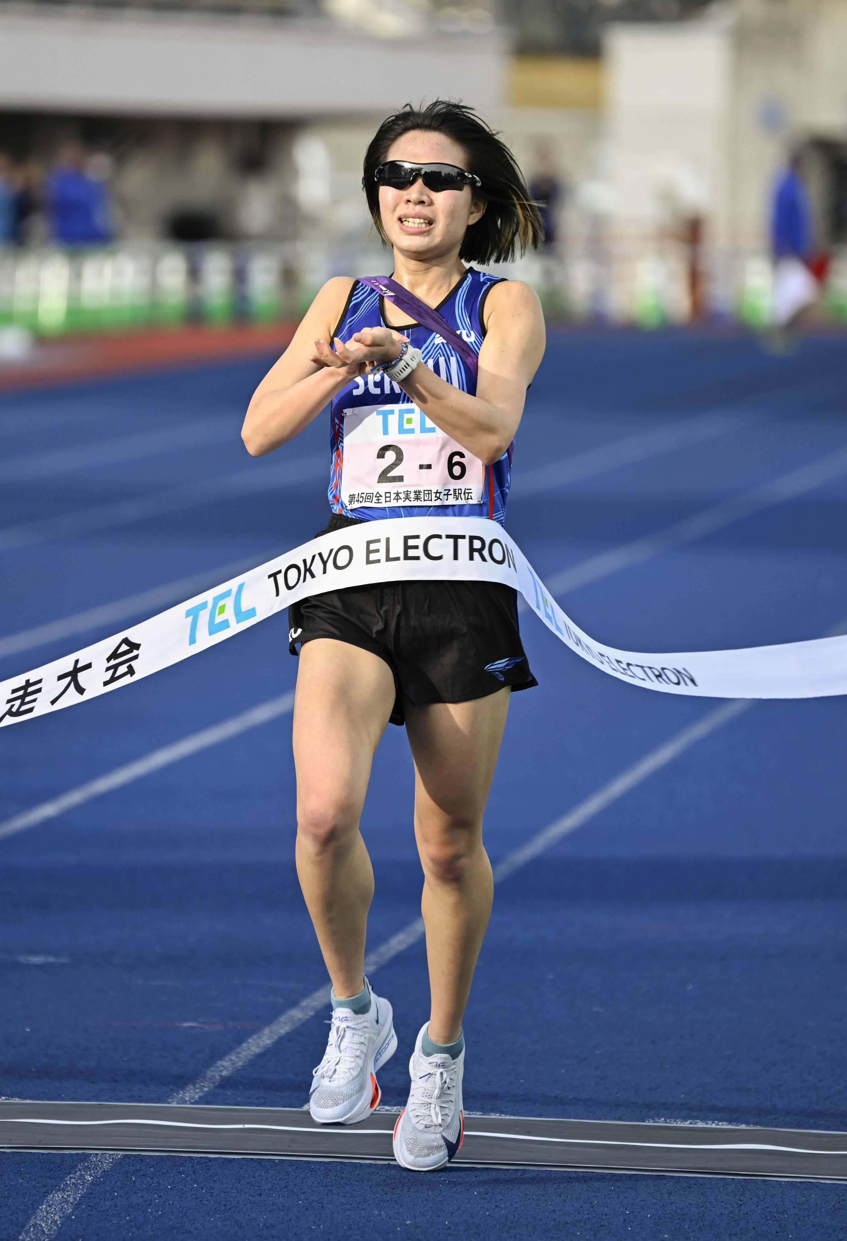 フォトギャラリー】エディオンが初優勝 全日本実業団対抗女子駅伝 5区