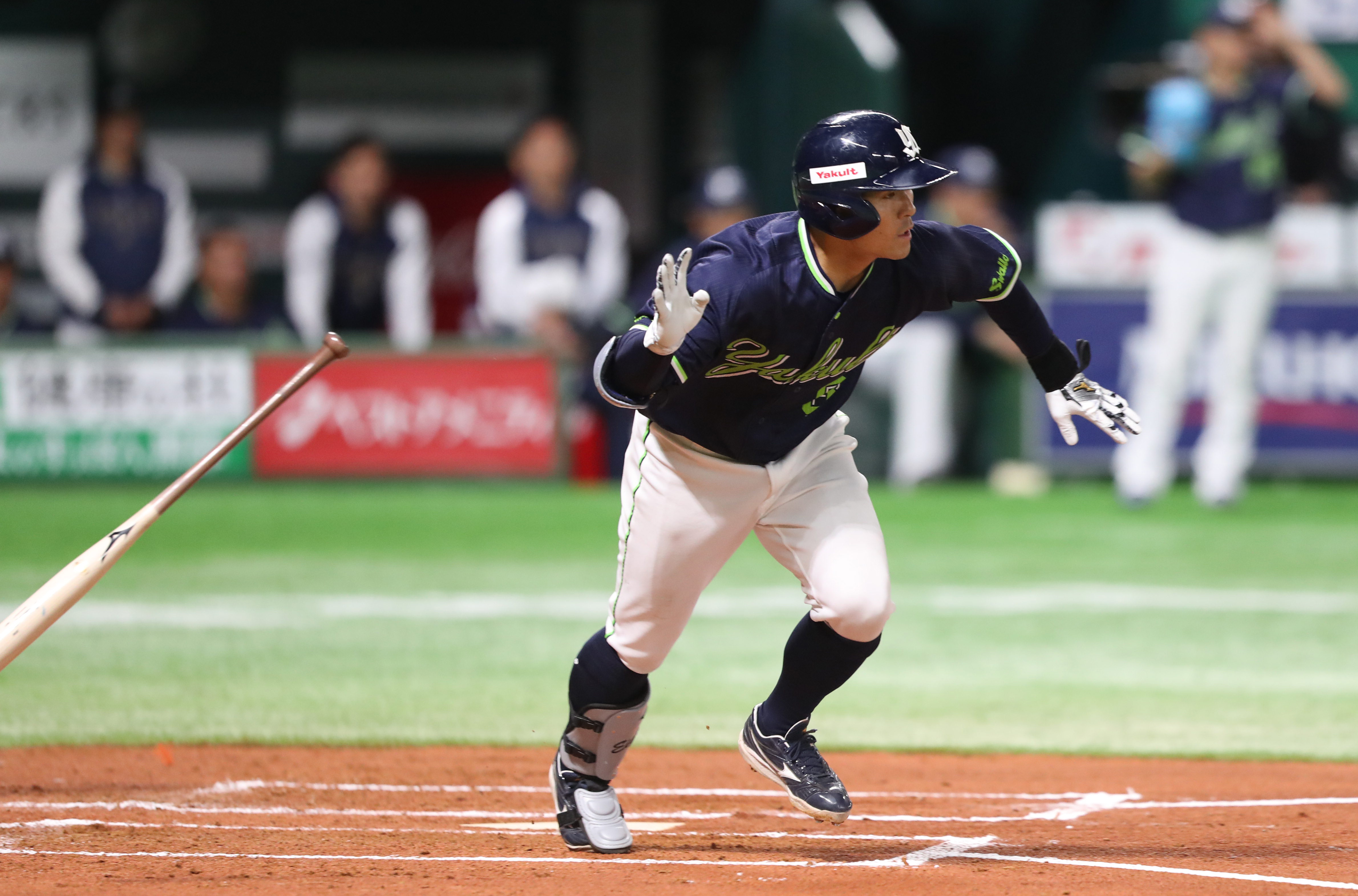 現　ヤクルト　旧楽天時　茂木栄五郎 選手 実使用 バット 支給品 NPB 硬式 プロ実使用 硬式木製 NPB バット茂木栄五郎選手 - メルカリ