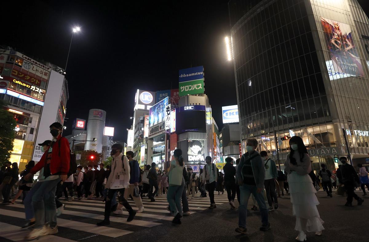 東京 午後８時消灯したけど繁華街混雑 緊急事態宣言 慣れ と日曜重なり サンスポ