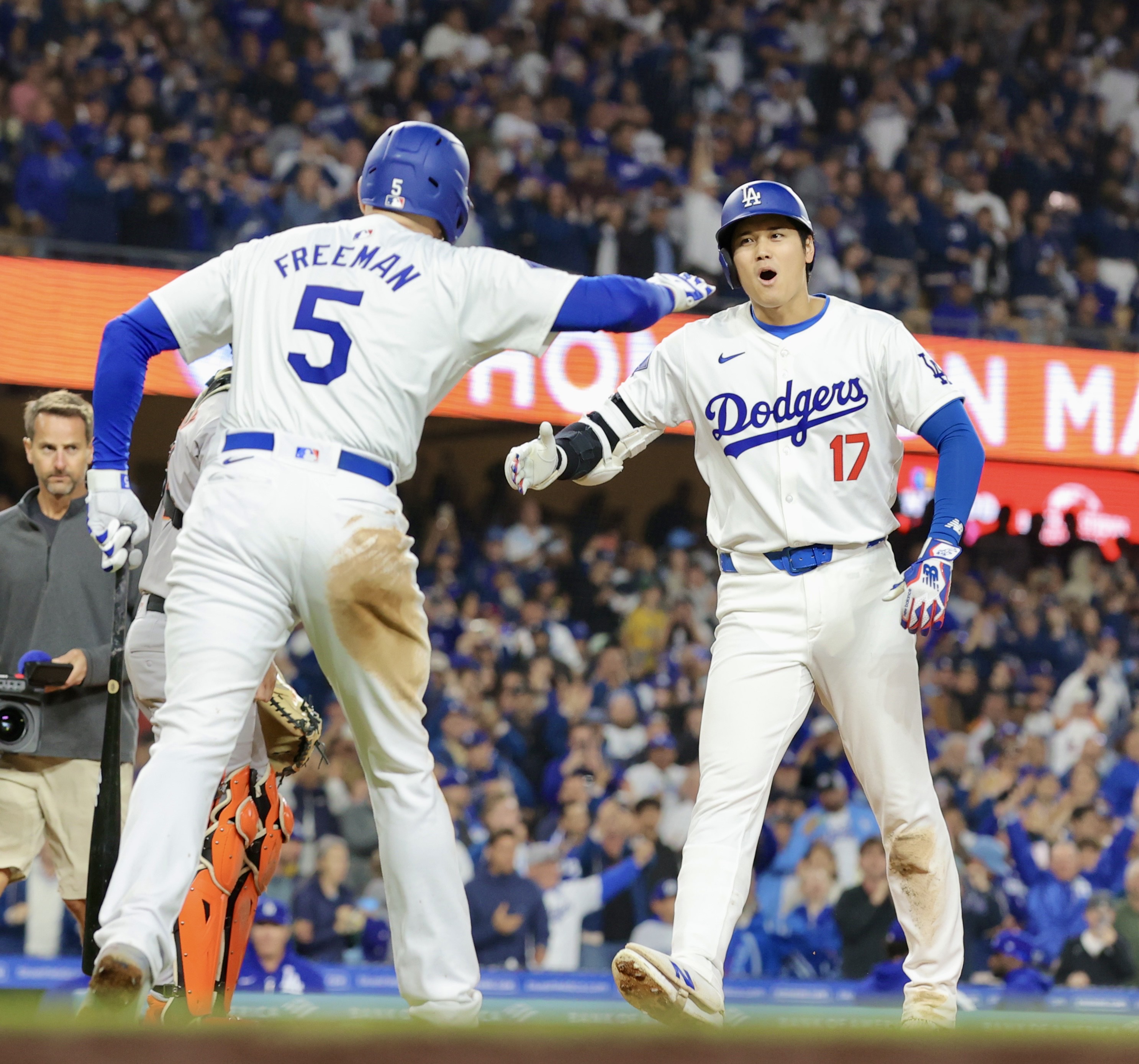 ＭＬＢ】ドジャース・大谷翔平が待望の今季初アーチ 右中間席に１３１ 