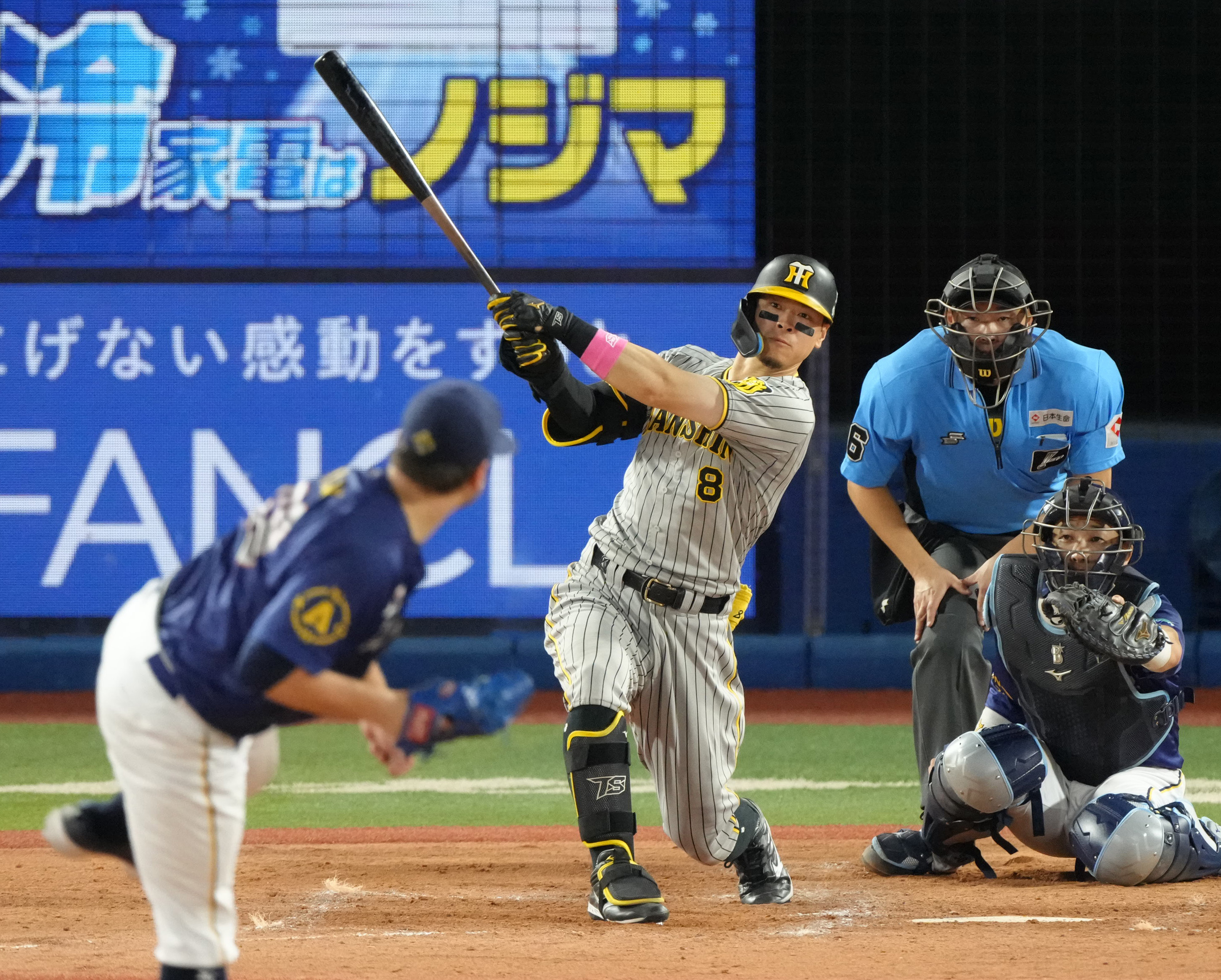 阪神・佐藤輝明が８号３ラン！ ８月早くも３本塁打 - サンスポ