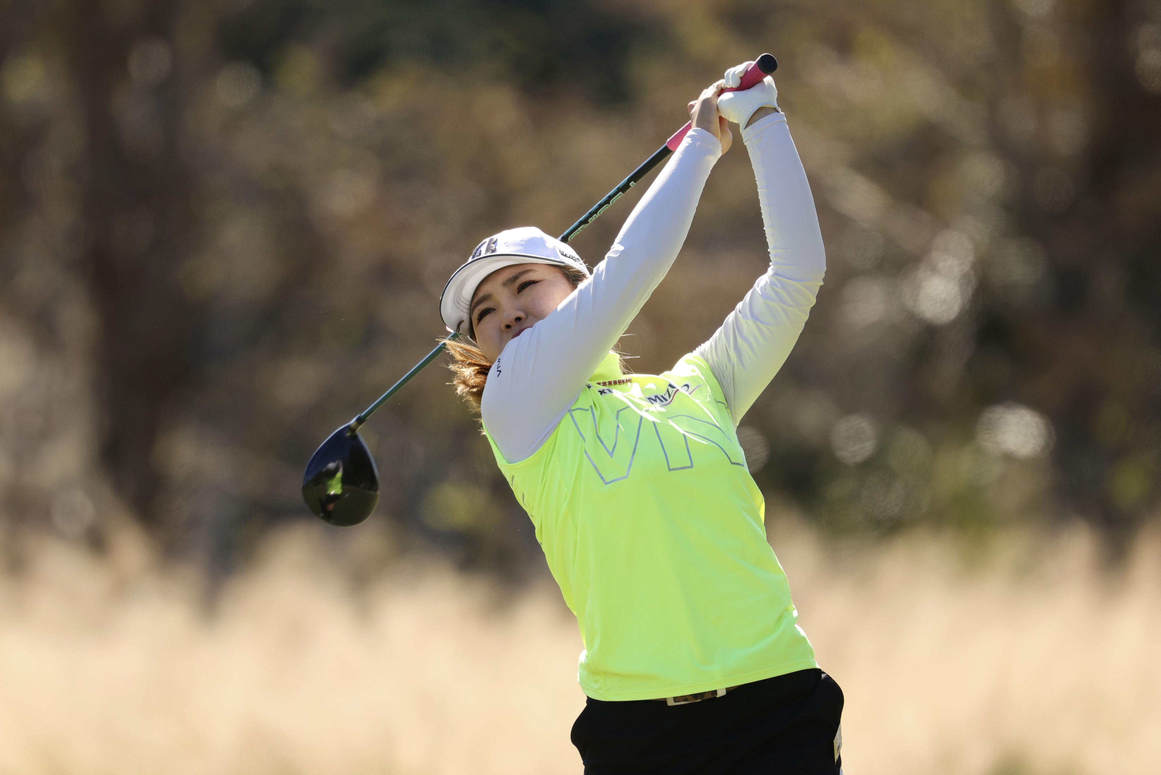 Malbon セットアップ ゴルフ女子 幾何学プリント 爽やかブルー 新品 MALBON マルボンゴルフ レディース シャツ スカート セットアップ 白S