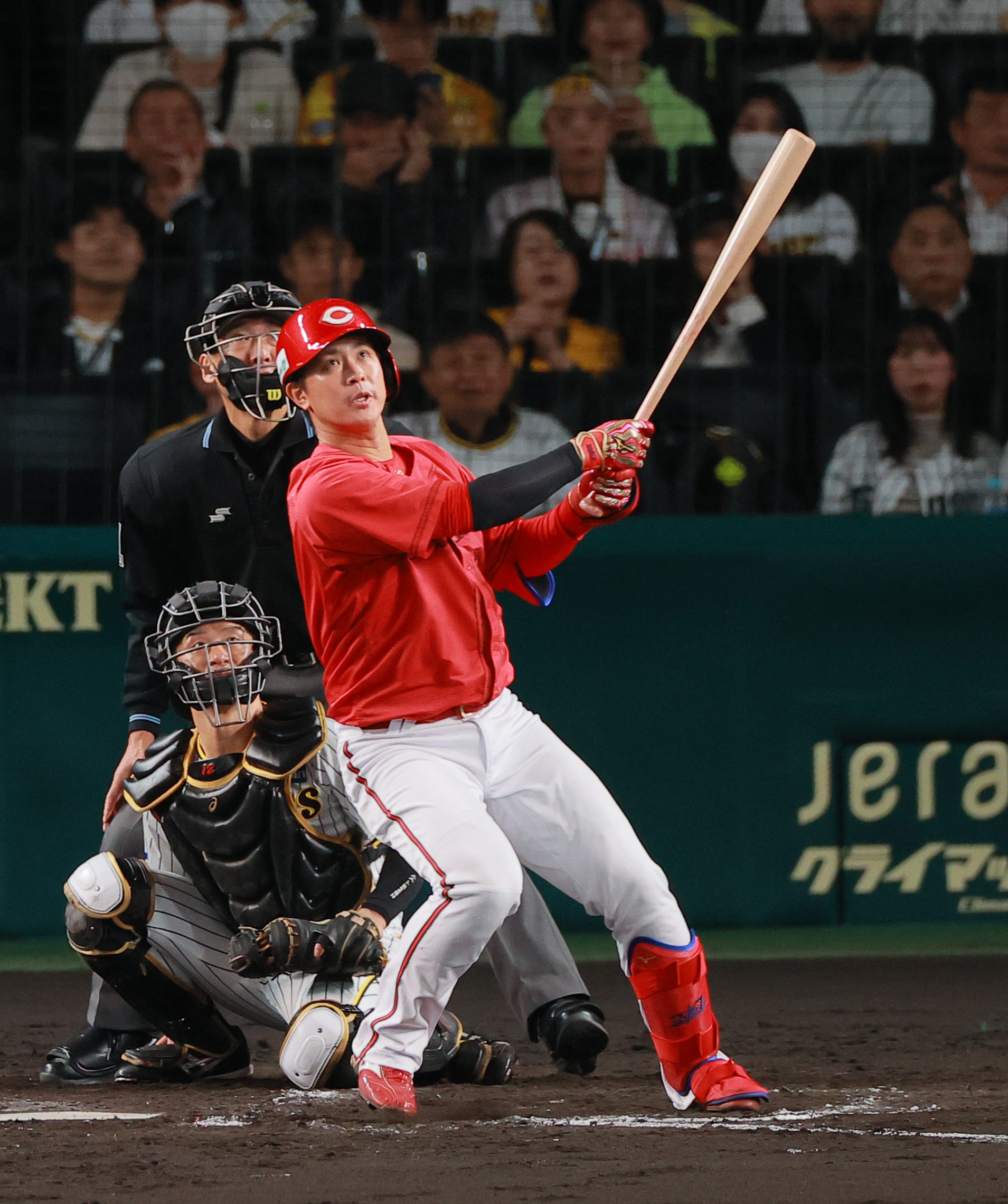 広島・堂林翔太、同点犠飛「最低限点を取ることができて良かった」