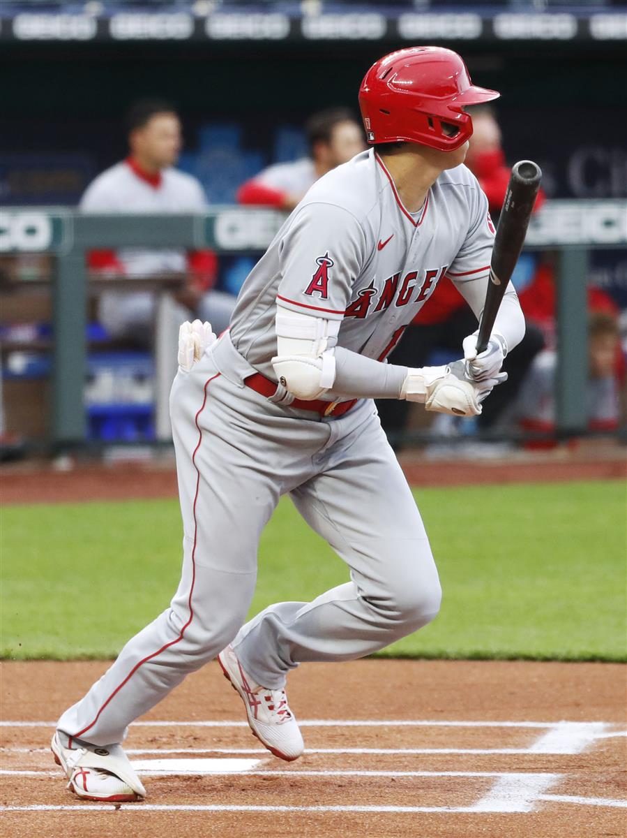 大谷翔平 第１打席に１７１キロ左前打もけん制死 ロイヤルズ戦 サンスポ