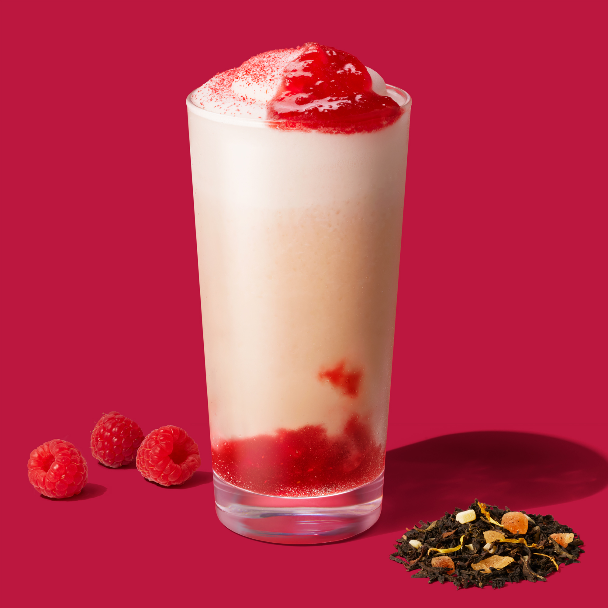 スタバ、ティー＆カフェで「ジョイフルメドレー」×ラズベリーの新作