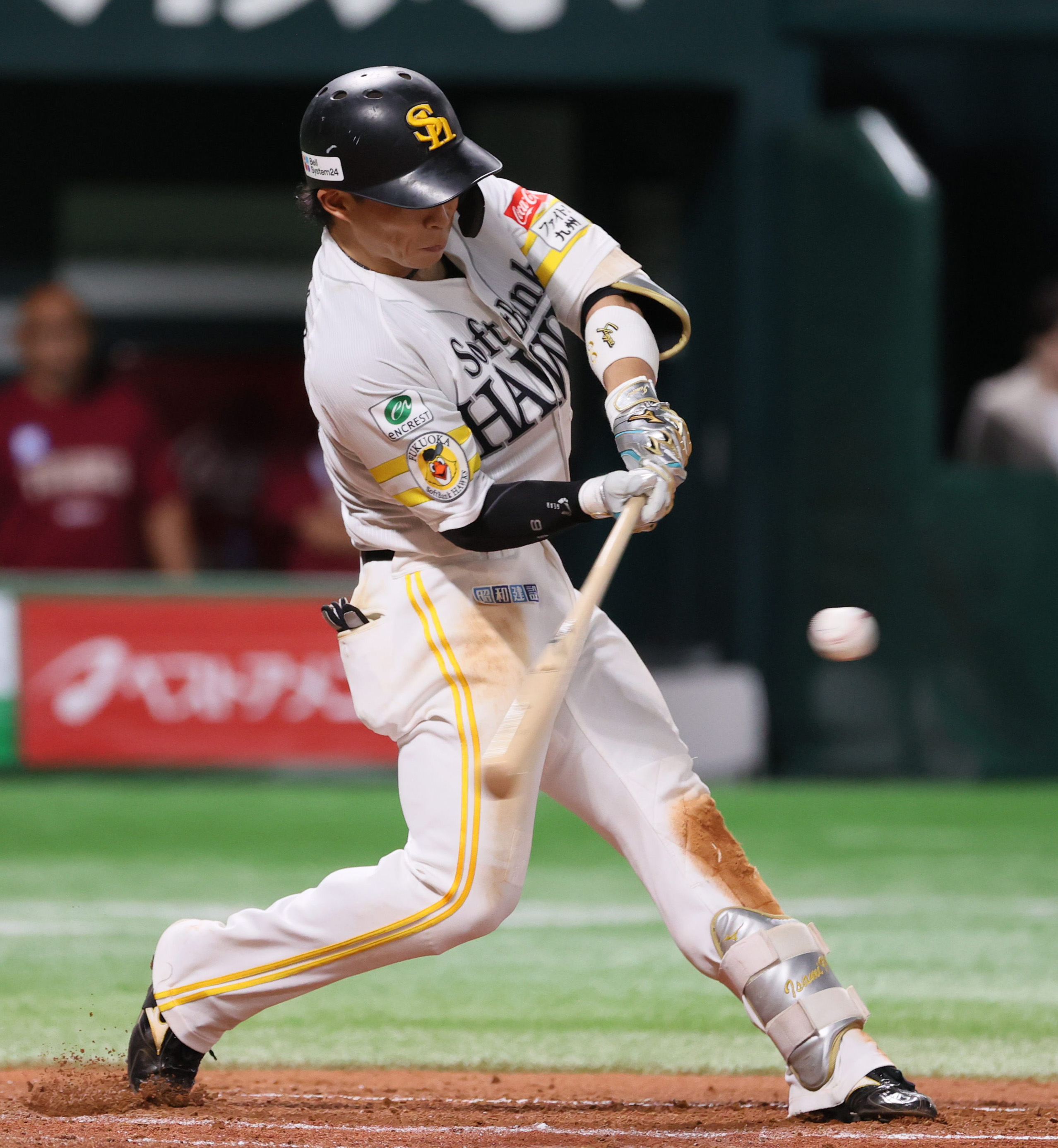 すべりこみ　野村勇選手　ルーキー時　レア　ソフトバンクホークス　靴べら　バット ソフトバンク・野村勇が先制適時打「思い切って自分のスイングができた