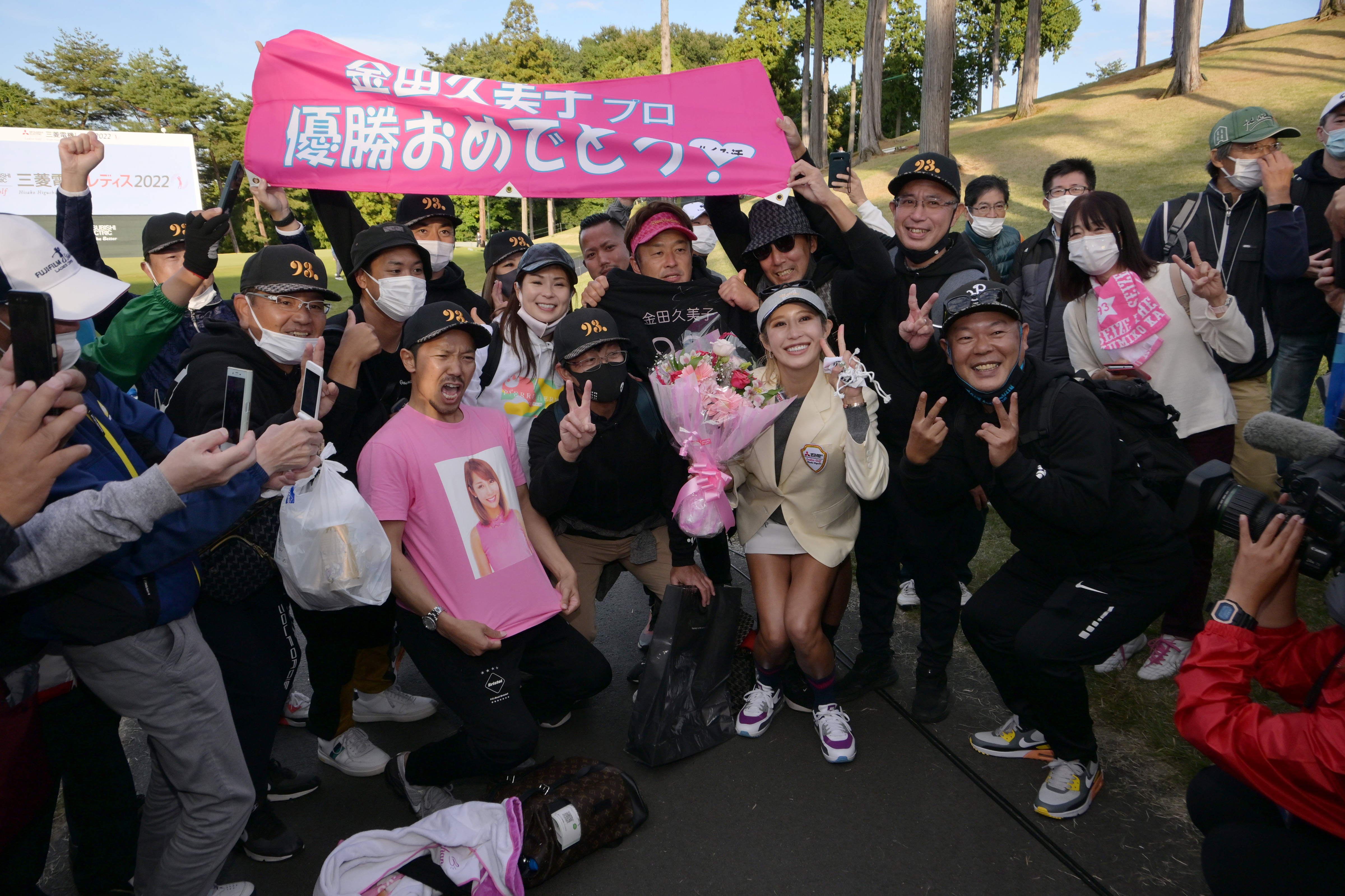 レア美品 レザレクション　金田久美子優勝記念キャップ　サイン入り 金田久美子プロ11年ぶりの優勝記念キャップ | 販促日本一