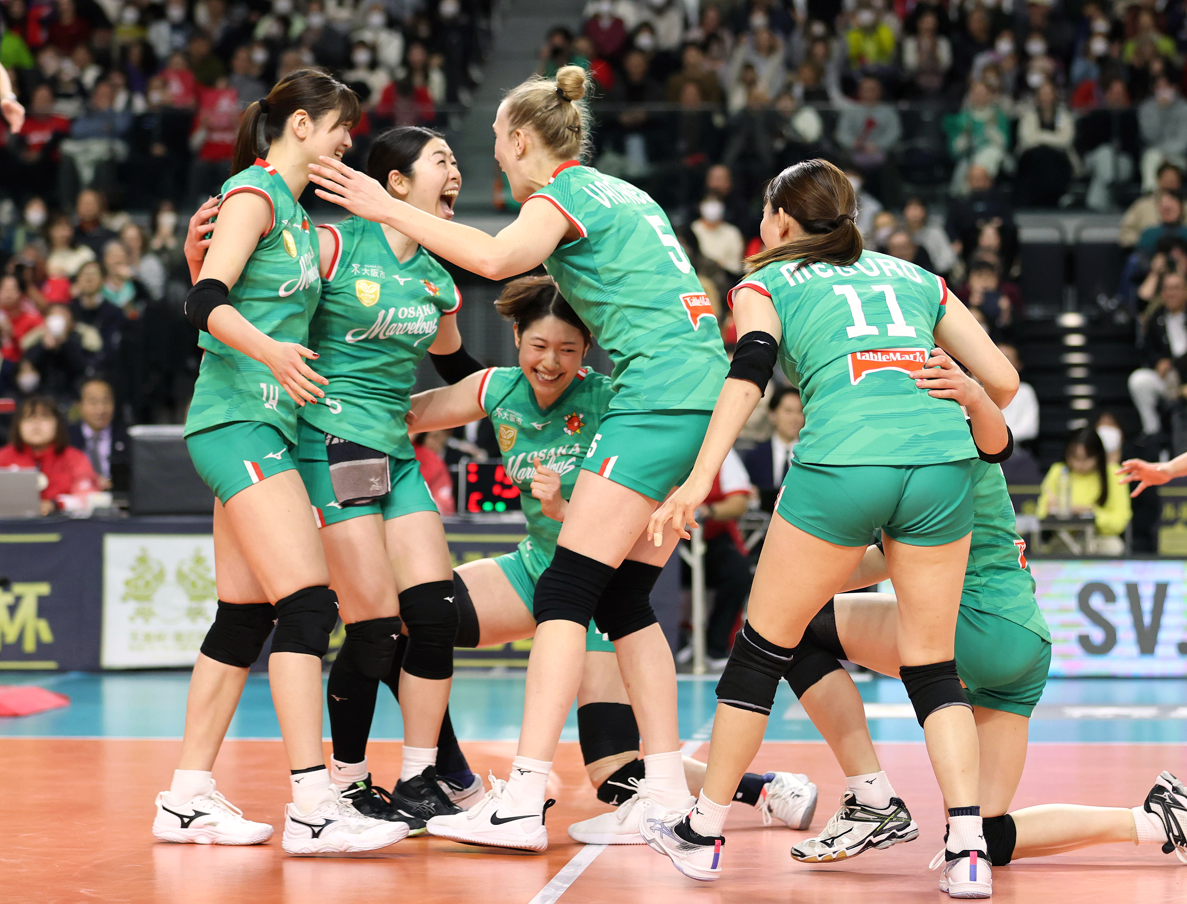 女子は大阪Mが優勝 NEC川崎とのフルセットの激戦制す 皇后杯全日本