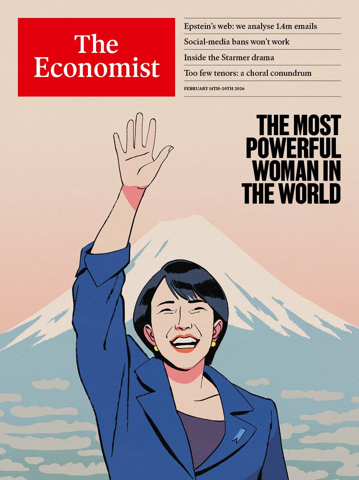世界で最も力強い女性」英誌エコノミスト、高市首相を表紙に 「変革の