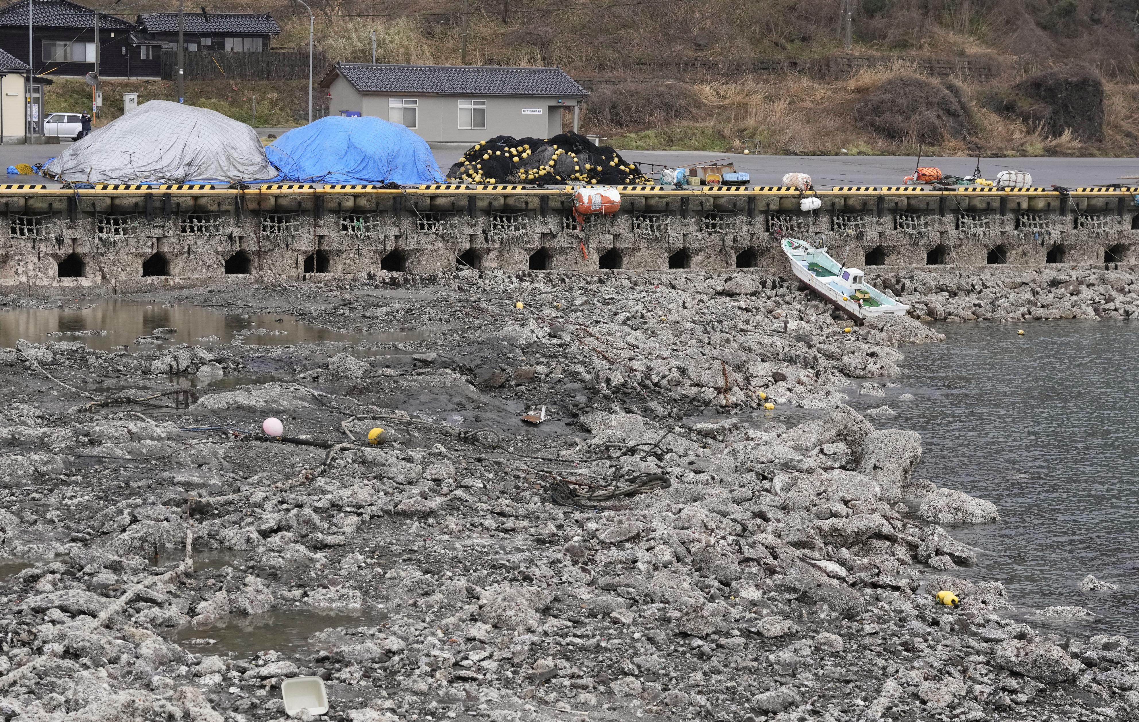 動画】【フォト＆動画】石川・富山の漁港8割被害 15港で地盤隆起