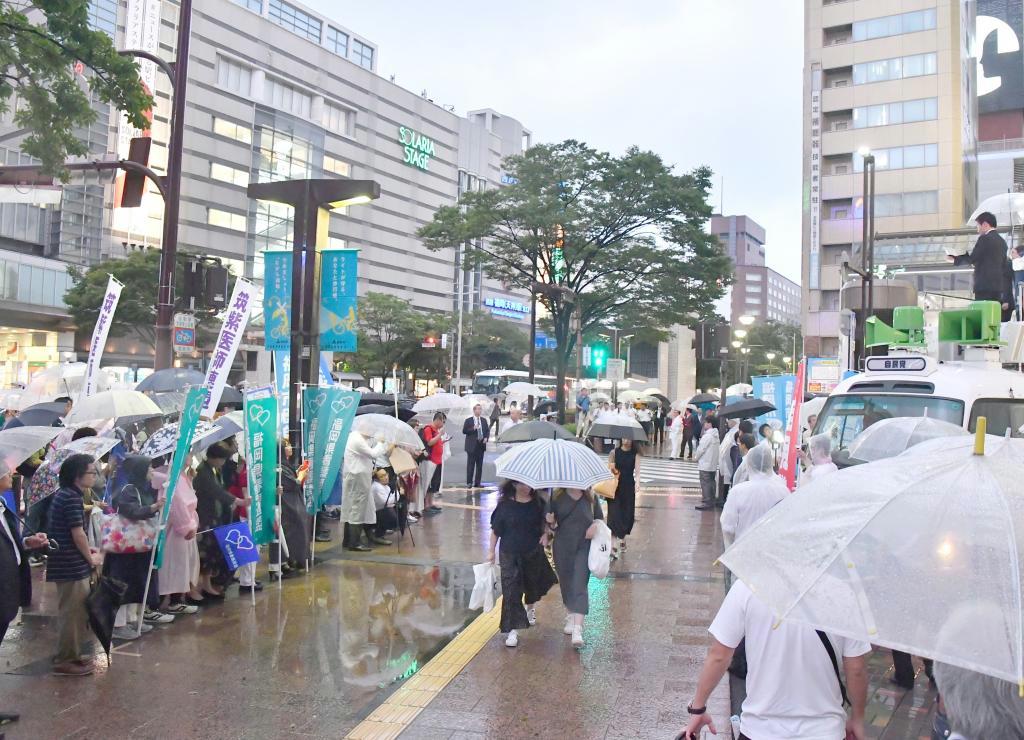参院選きょう投開票 福岡選挙区 雨の中響く最後の訴え 産経ニュース