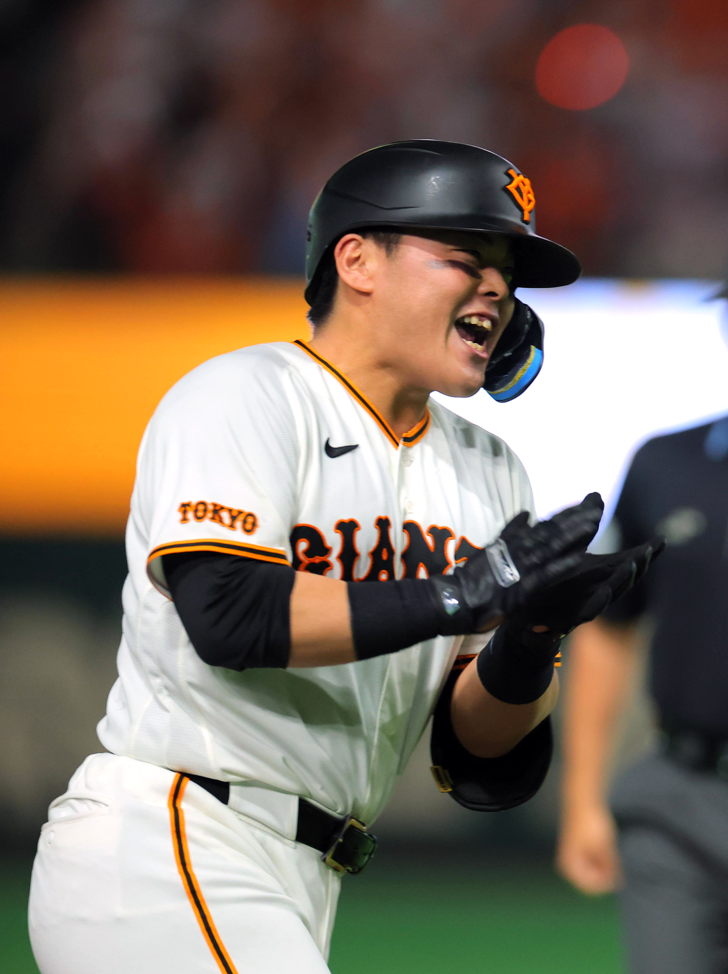 巨人・山瀬慎之助、高卒7年目のプロ1号「だいぶ遅かったと思う