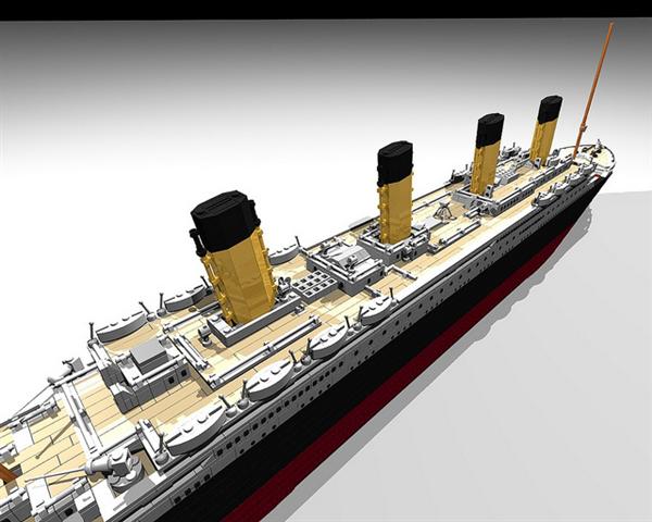 沈没シーンも再現可能 LEGO史上最大の「タイタニック号キット