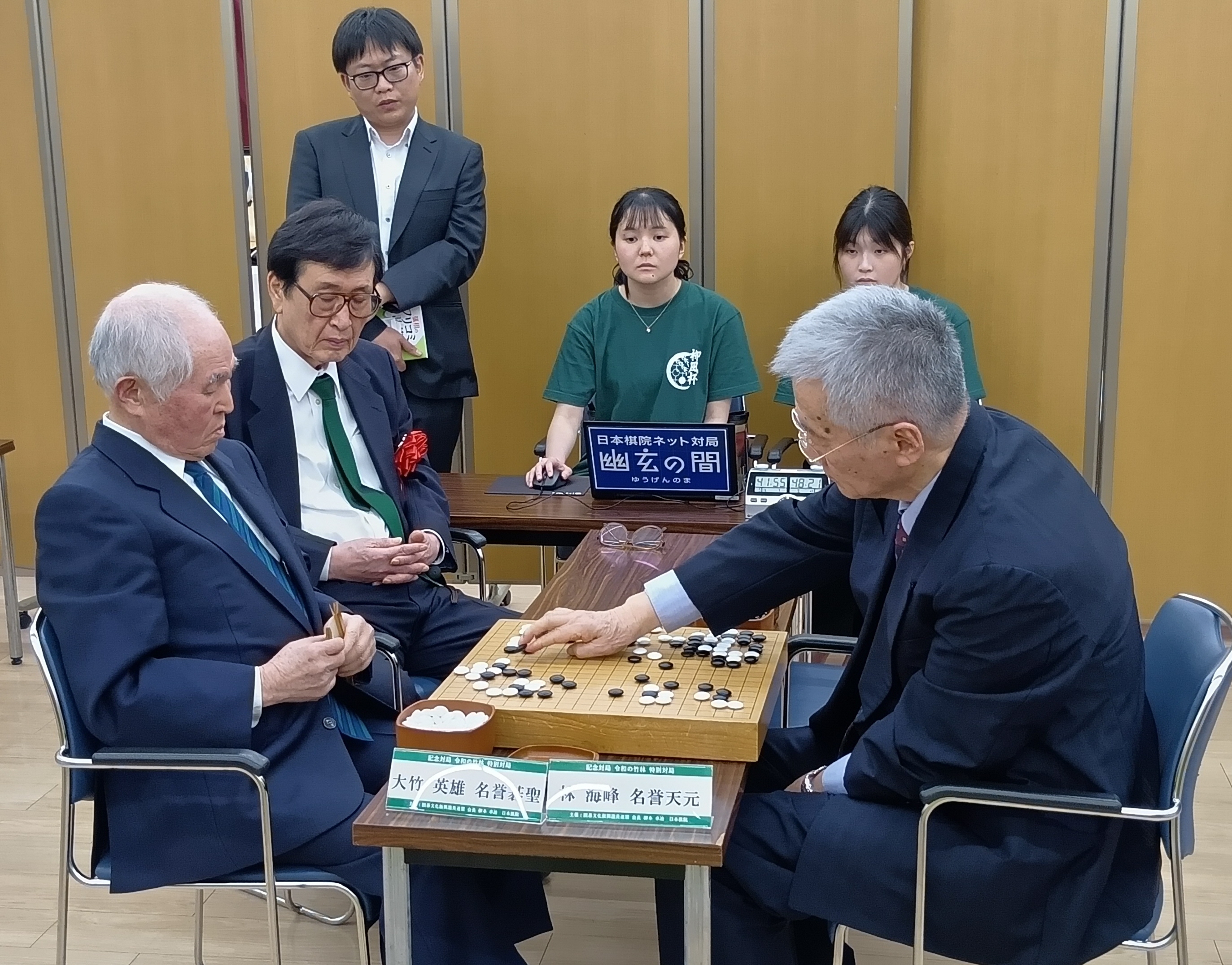 第2回柳風杯、上野梨紗四段が連覇 大竹英雄名誉碁聖と林海峯名誉天元の