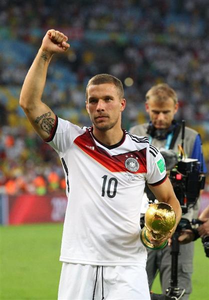 ルーカス・ポドルスキ選手 ドイツ代表引退記念ユニフォーム アディダス