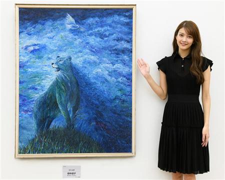 甲斐道子　コマを置く　原画　油絵 偽装不倫』で好演中の田中道子、「二科展」初出展初入選の快挙！（1/2